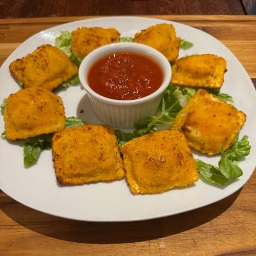 Breaded Cheese Ravioli.
